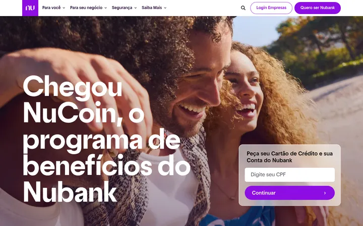 Nubank 首屏截图