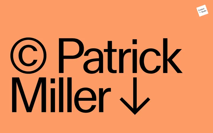 Patrick Miller 首屏截图