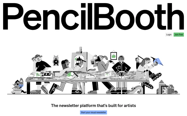 PencilBooth 首屏截图