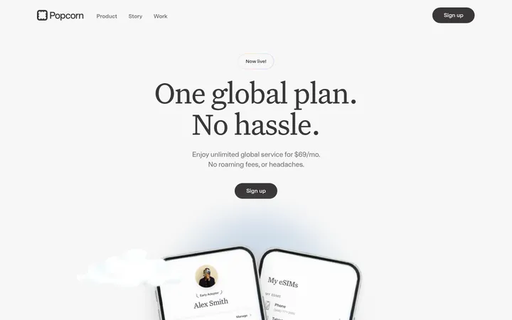 Popcorn 首屏截图