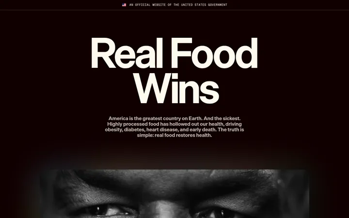 Eat Real Food 首屏截图