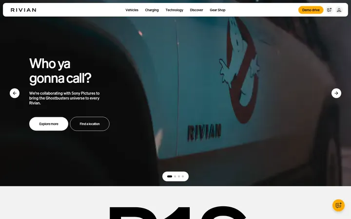 Rivian 首屏截图