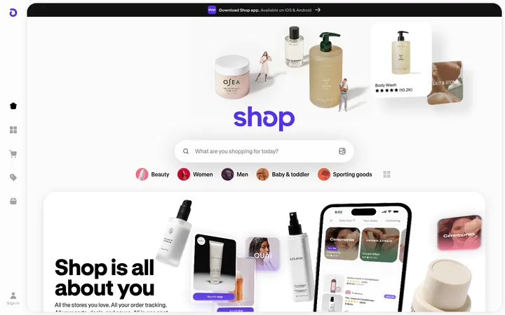 Shop 首屏截图