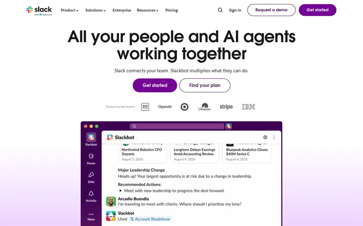 Slack 首屏截图