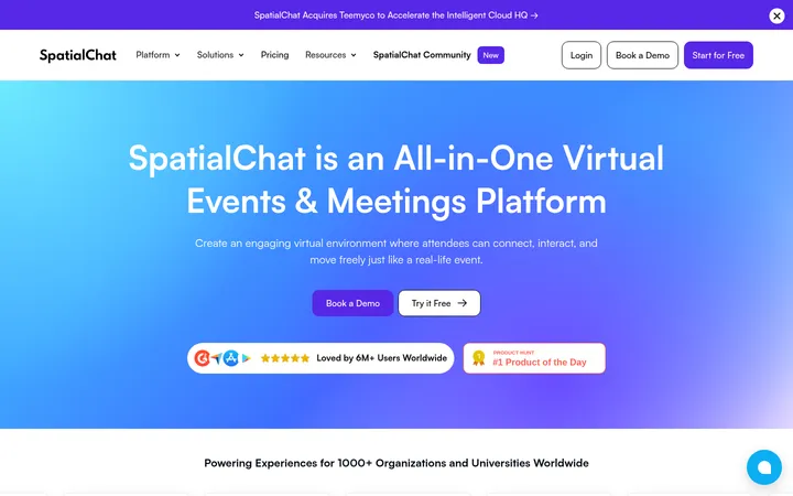 SpatialChat 首屏截图