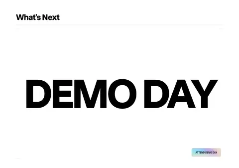 Demo Day 活动