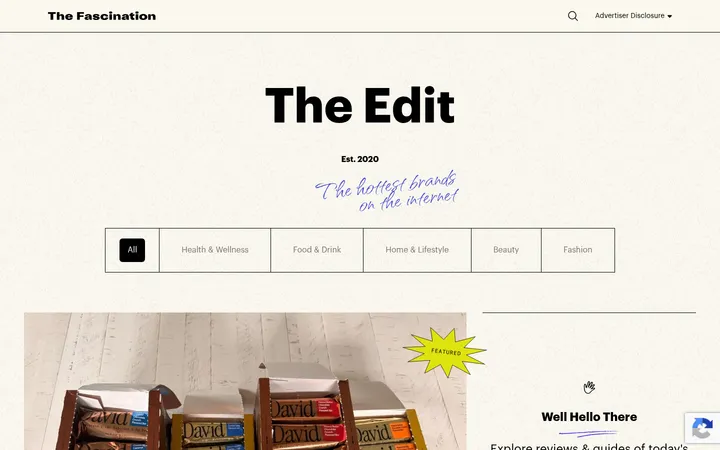 The Fascination — All Post Archive 首屏截图