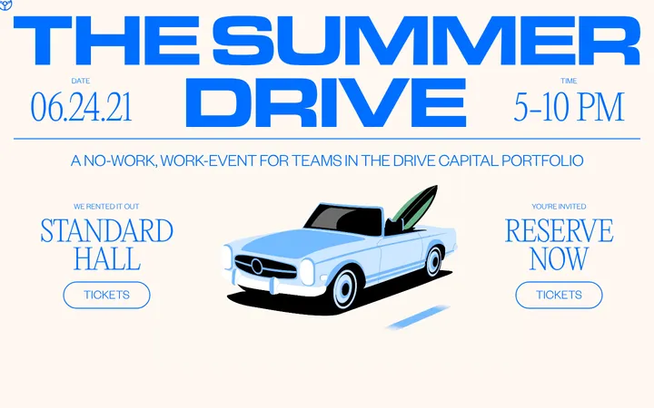 Drive Capital — The Summer Drive 首屏截图