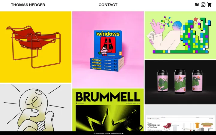 Thomas Hedger 首屏截图