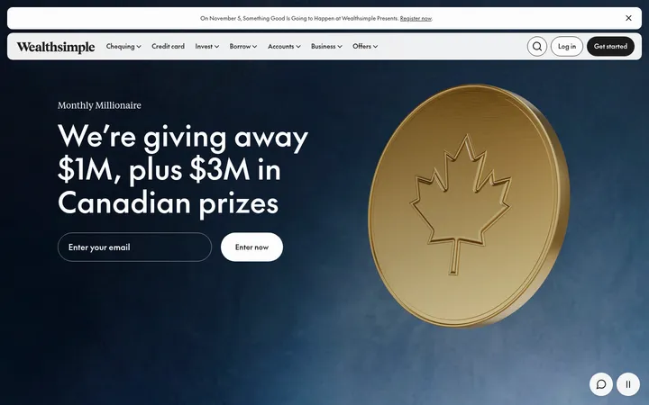 Wealthsimple 首屏截图