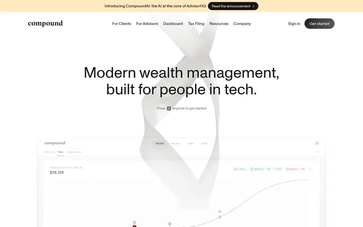 Compound — Membership 首屏截图