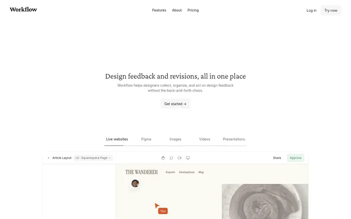 Workflow 首屏截图