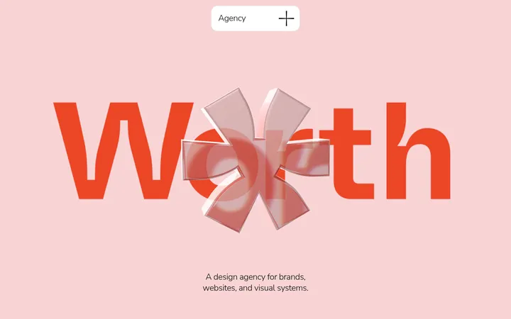 Worth Agency 首屏截图