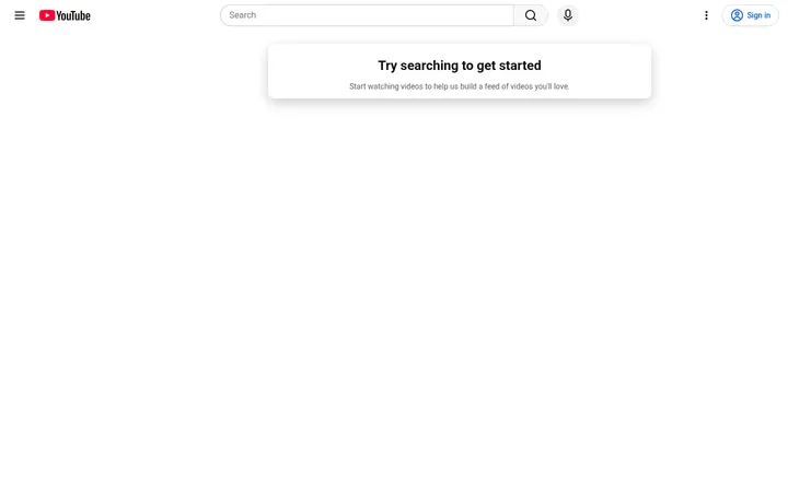 YouTube 首屏截图